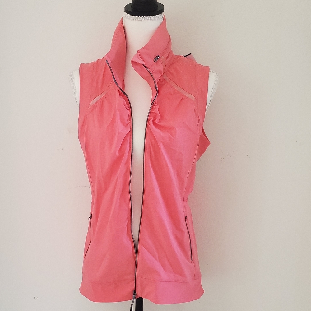 Tangerine Sportswear Pink/Coral Hooded Vest
